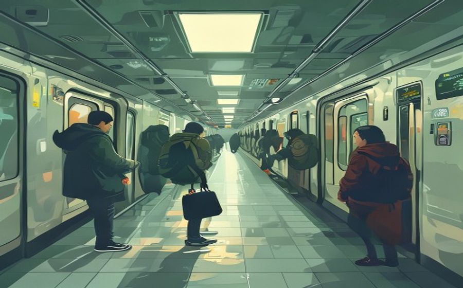 地铁通勤